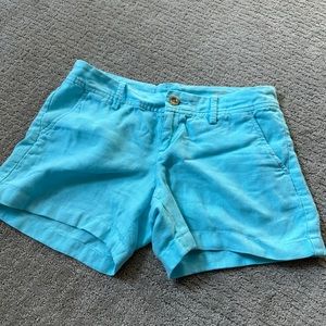 Lilly Pulitzer blue calla shorts linen 6